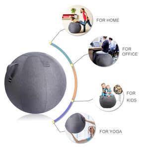 Office Homie - 65HL86-40 Fabric Sitting Ball Chair w/handle