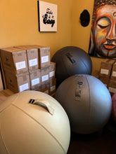 Load image into Gallery viewer, Apricot Leather Sitting Chair ball w/handle