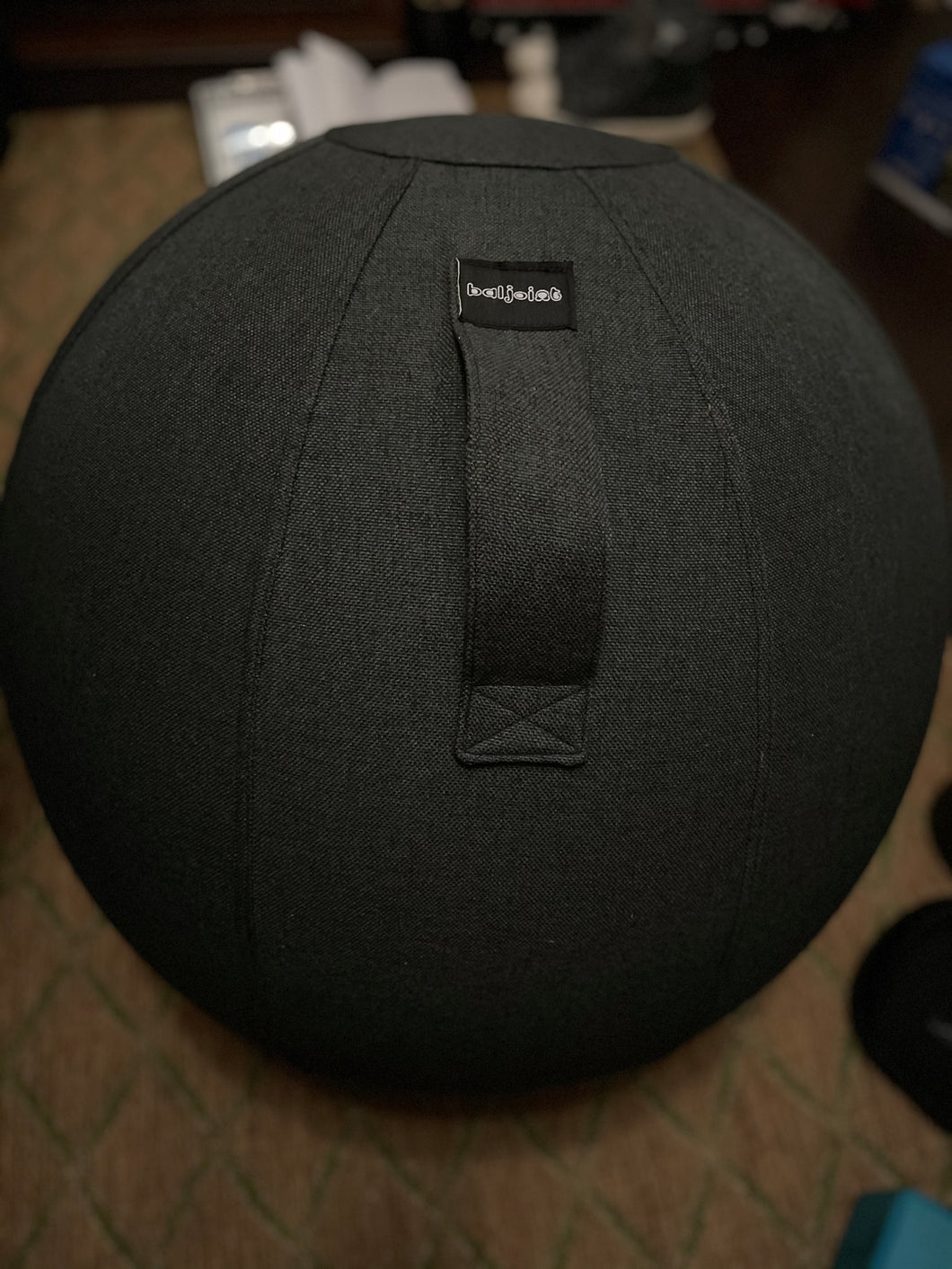 Office Homie - 65HL86-40 Fabric Sitting Ball Chair w/handle