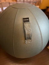 Load image into Gallery viewer, Grey Leather Sitting Chair Ball SCB 75cm L-4