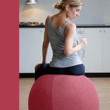 Load image into Gallery viewer, Power Puff Pink- 65HL86-15 Pink Fabric Sitting Chair Ball w/handle